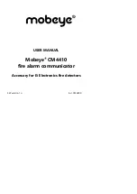 Mobeye CM4410 User Manual preview