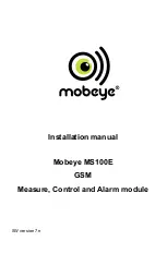 Mobeye MS100E Installation Manual preview