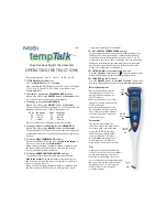 Предварительный просмотр 1 страницы Mobi Technologies tempTalk Operating Instructions Manual