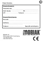 Предварительный просмотр 9 страницы Mobiak 0806293 User Manual