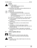 Предварительный просмотр 74 страницы Mobicool C40AC Operating Manual