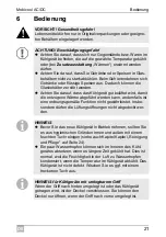 Preview for 21 page of Mobicool G30 Operating Manual