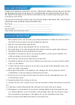 Preview for 2 page of MobilComfort AMC2-WH760-01 Operating Instructions Manual