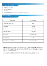 Preview for 3 page of MobilComfort AMC2-WH760-01 Operating Instructions Manual