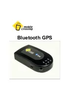 Mobile Crossing BLUETOOTH GPS User Manual preview