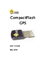 Mobile Crossing COMPACTFLASH GPS User Manual preview