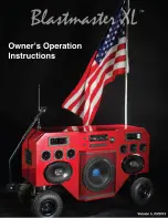 Mobile Fidelity Blastmaster Xl-G3 Owner Operational Manual preview