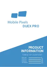 Mobile Pixels DUEX PRO Product Information предпросмотр