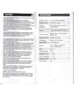 Preview for 3 page of Mobile Theatre CVQY-G459 User Manual