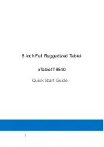 MobileDemand xTablet T8540 Quick Start Manual preview