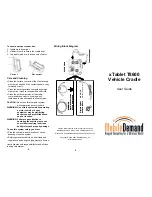 Предварительный просмотр 2 страницы MobileDemand xTablet T8600 User Manual