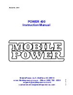 MobilePower POWER 400 Instruction Manual предпросмотр