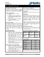 Preview for 2 page of Mobilex 301702 User Manual