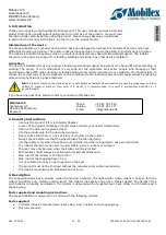 Preview for 11 page of Mobilex 312300 User Manual