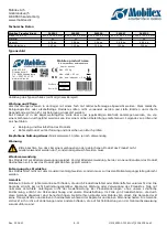 Preview for 4 page of Mobilex Mobiglide 240501 User Manual