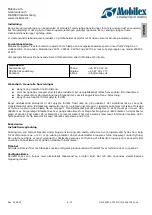 Preview for 5 page of Mobilex Mobiglide 240501 User Manual