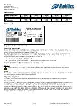 Preview for 8 page of Mobilex Mobiglide 240501 User Manual