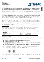 Preview for 9 page of Mobilex SC User Manual