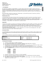 Preview for 12 page of Mobilex SC User Manual