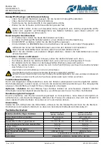 Preview for 4 page of Mobilex Tiger Outdoor User Manual