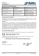 Preview for 6 page of Mobilex Tiger Outdoor User Manual