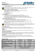 Preview for 14 page of Mobilex Tiger Outdoor User Manual