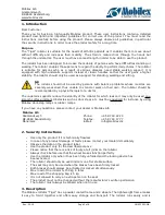 Preview for 2 page of Mobilex Tiger Standard User Manual