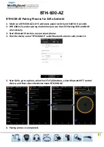 Preview for 6 page of Mobility Sound BTH-600-AZ Manual