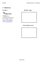 Preview for 16 page of Mobiltech MobilSat Mounting Instruction And User Manual