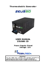 Preview for 1 page of Mobiltech ZEUS80 CD User Manual