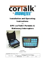 Preview for 1 page of MOBILTEX CorTalk SPI1 Installation And Operating Instructions Manual