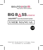 Preview for 11 page of Mobiset Sound2go BigBass Universe LabyrinthX User Manual