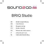 Предварительный просмотр 2 страницы Mobiset Sound2Go BRIQ Studio User Manual