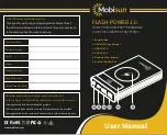 MOBISUN FLASH-POWER 1.0 User Manual preview