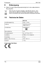 Предварительный просмотр 10 страницы Mobitronic 9600005318 Operating Manual