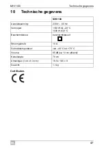 Предварительный просмотр 47 страницы Mobitronic 9600005318 Operating Manual