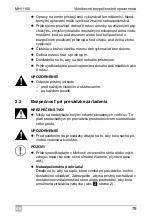 Предварительный просмотр 79 страницы Mobitronic 9600005318 Operating Manual