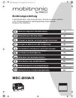 Mobitronic MBC-2000A/S User Manual предпросмотр