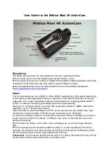 Mobius Maxi 4K Camera User Manual preview