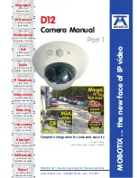 Предварительный просмотр 1 страницы Mobotix D12 Manuals