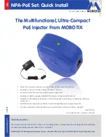 Mobotix MX-NPA-PoE-INT-Set Quick Install Manual preview