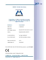 Предварительный просмотр 147 страницы Mobotix S14 Manual