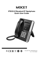 Mocet IP3032-E Quick User Manual preview