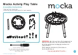 Mocka Activity Play Table Assembly Instructions предпросмотр