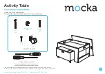 Mocka Activity Table Assembly Instructions Manual предпросмотр