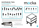 Mocka Addi Bedside Table Assembly Instructions Manual предпросмотр