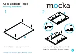 Предварительный просмотр 2 страницы Mocka Addi Bedside Table Assembly Instructions Manual