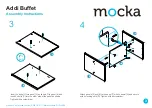 Preview for 3 page of Mocka Addi Buffet Assembly Instructions Manual