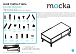 Предварительный просмотр 1 страницы Mocka Addi Coffee Table Assembly Instructions Manual