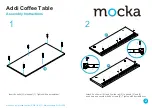 Предварительный просмотр 2 страницы Mocka Addi Coffee Table Assembly Instructions Manual